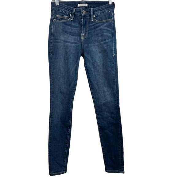Good American Women's Skinny Jeans - Dark Blue - Picture 2 of 5